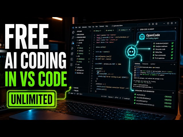 FREE Vibe Coding in VS Code with Unlimited AI Coding