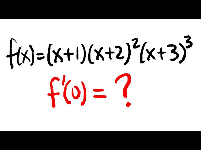 when should you use the logarithmic derivative? Calculus 1 tutorial