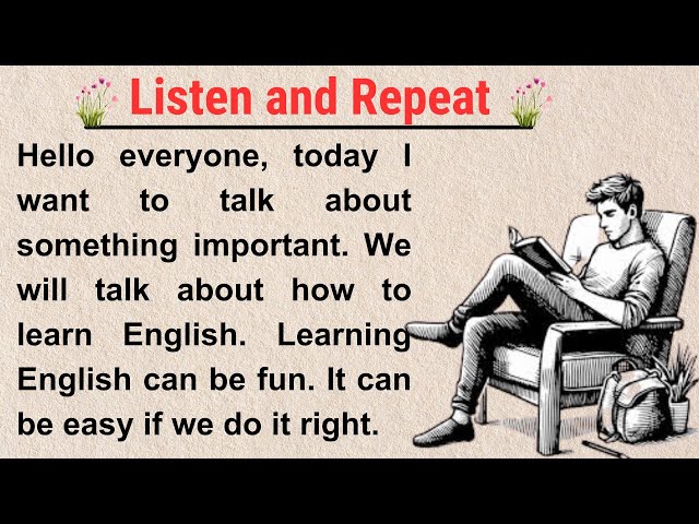 learn English easily and quickly | Graded reader