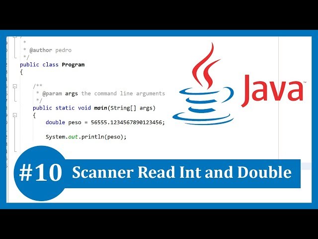 Learn Java Tutorial #10 - Scanner Read Int and Double