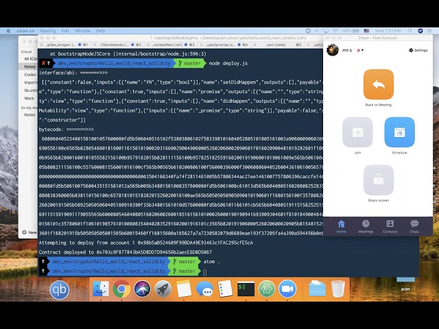 Developing DAPP with Javascript , React and Ethereum
