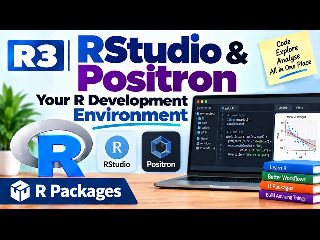 R3 | RStudio & Positron — Your R Development Environment | R Packages | Uplatz