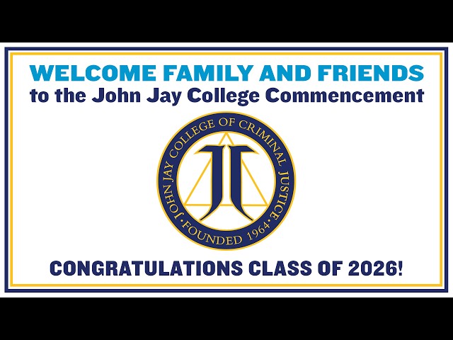 John Jay College Commencement Ceremony 2026