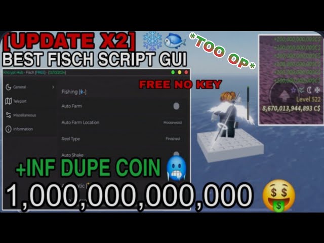 *MUST SEE* [UPD] Fisch Script Pastebin GUI | INFINITE FISH DUPE *NO KEY* BEST FISCH SCRIPT EVER MADE