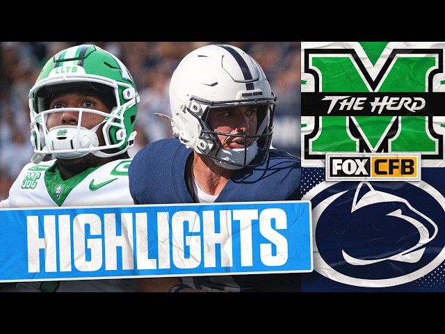 Marshall Thundering Herd vs No. 18 Penn State Nittany Lions Highlights 🏈 FOX College Football