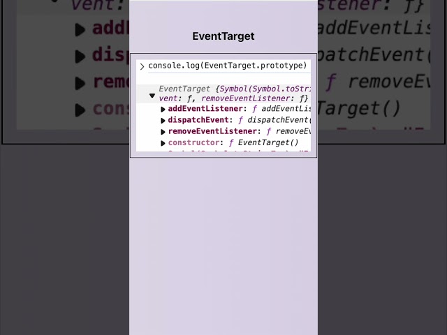 JavaScript EventTarget  #coding #javascript