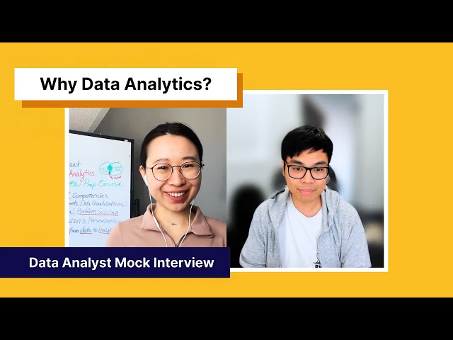 Why do you want to be a data analyst? | Data Analyst Mock Interview