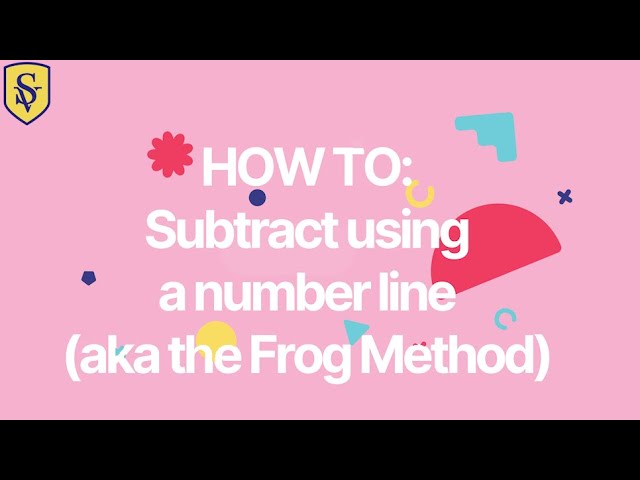 Subtract Using A Number Line (aka the Frog Method) | Maths Tutorial with Miss Smith