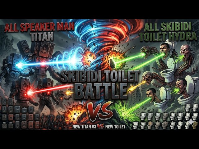 TITAN SPEAKERMAN VS HYDRA! All Upgraded Titans vs Skibidi Toilet Battle! (GMod)