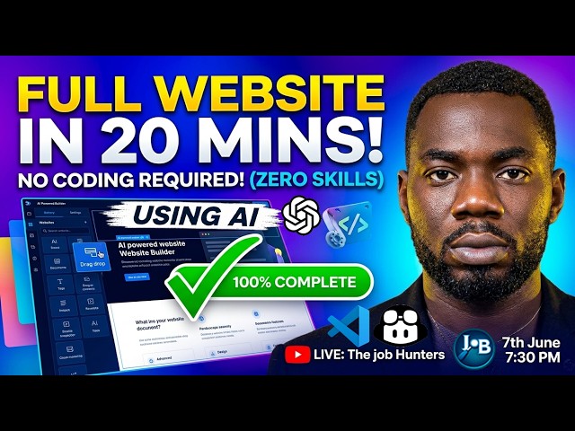 How I Built a FULL Website in 20 Minutes Using AI (Zero Coding Skills)