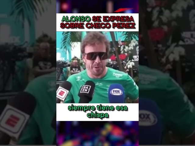 INCREDIBLE THE WAY FERNANDO ALONSO DE CHECO PEREZ EXPRESSES HIMSELF IN FORMULA 1