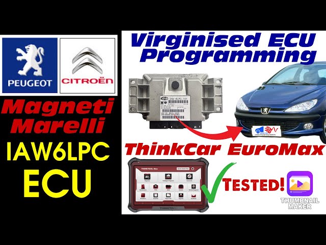 How to virginise & program Peugeot Citroen IAW6LP ECU using Autel Maxisys diagnostic V ThinkCar Max