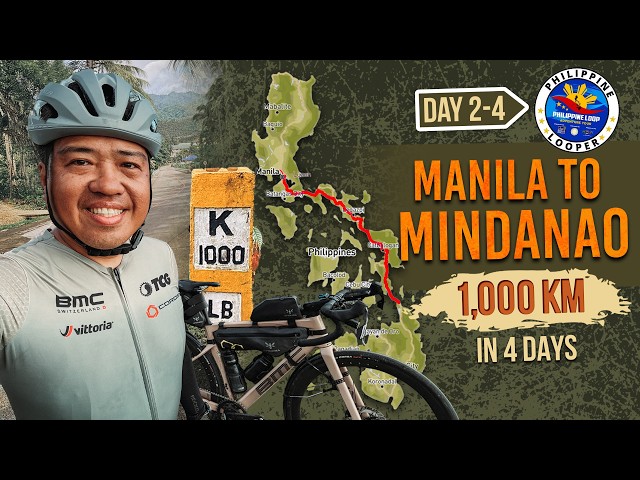 Manila to Mindanao 1,000 km in 4 days Bicycle Ride - Episode 2 Philippine Loop Adventure Tour