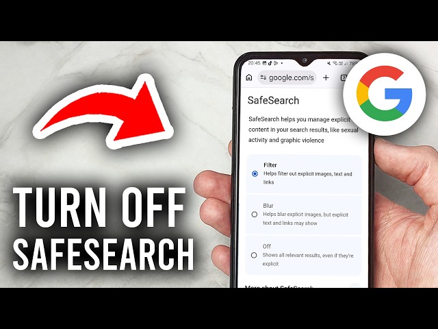 How To Turn Off SafeSearch On Phone - Tutorial
