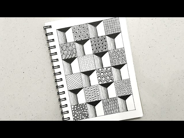 Easy Geometric Designs in a Grid | Pattern Drawing for Beginners