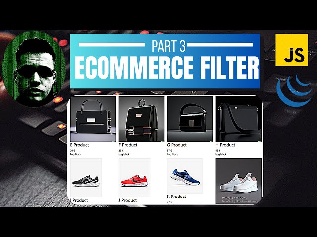 Building an Interactive E-commerce Website Filter: Part 3 -  HTML, CSS, JS, Bootstrap, and  jQuery