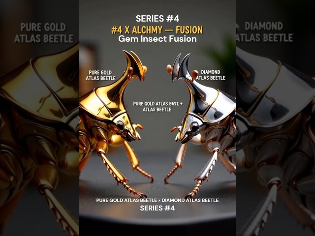 🛸🪲Insect UFO🔥 Incoming⚡ #4｜PURE GOLD ATLAS BEETLE × DIAMOND ATLAS BEETLE｜ “X Gem Insect” Arrives