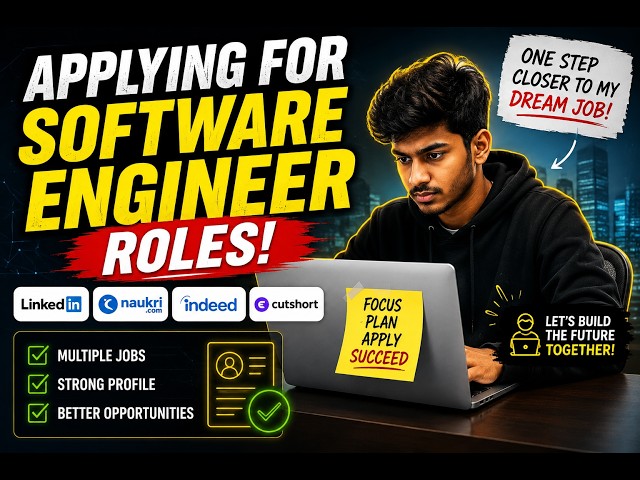 Applying for Software Engineer Jobs 🚀 | My Job Hunt Journey 💻🔥 #applynow #applyonline