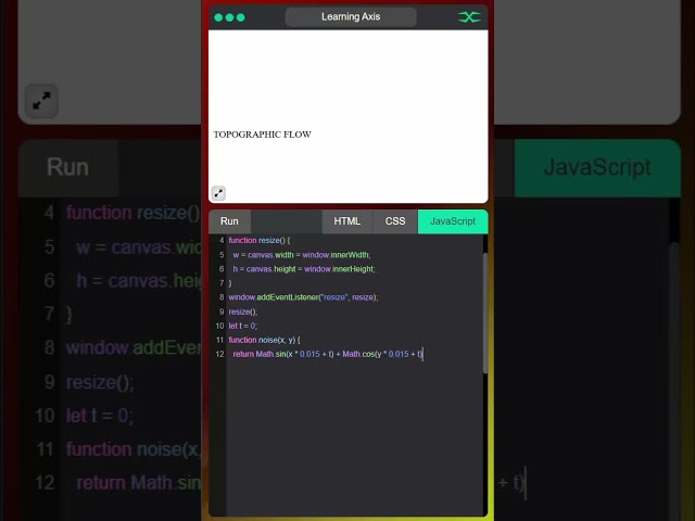 Contour Lines | HTML CSS JavaScript
