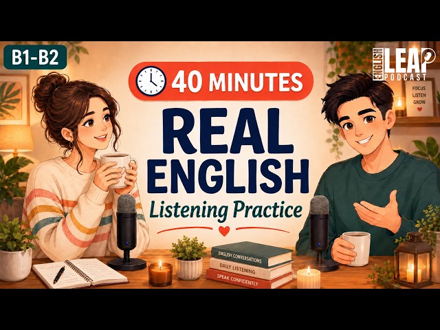 English Podcast For Learning English Conversation 40 Minutes Real English Listening Practice
