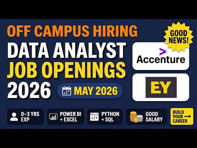 Data Analyst Jobs 2026 Tamil |Accenture Hiring 2026 | Power BI Jobs Entry level data analyst jobs