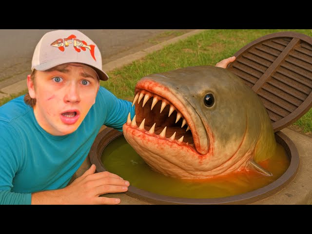 I Found a Sewer FILLED with MONSTER FISH!
