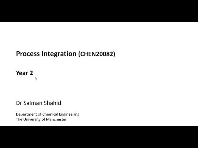 Process integration part 2_introduction