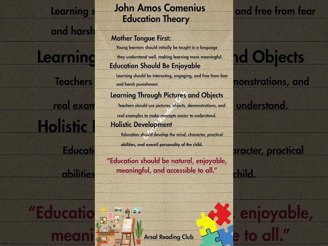 John Amos Comenius — Education Theory | ECCE & Early Childhood Education