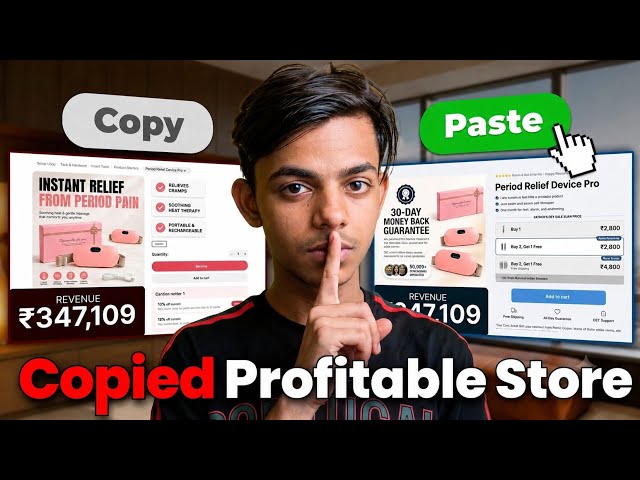 I Copied a Profitable 🤑Indian Dropshipping Store 💸| shopify Dropshipping Challenge