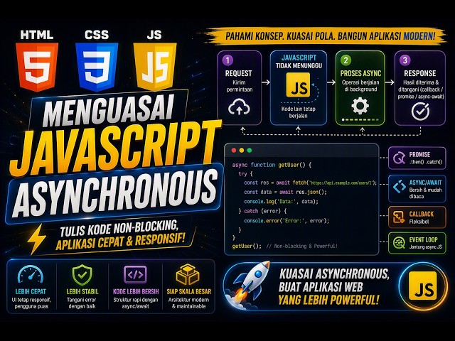 🔴Bedah JavaScript #14 | JS Asynchronous: Menguasai Aliran Data Non Blocking