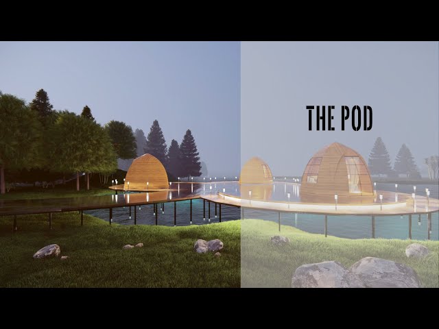 THE POD - Water Inspired Minimalistic Architecture Project | Architectural Visualization