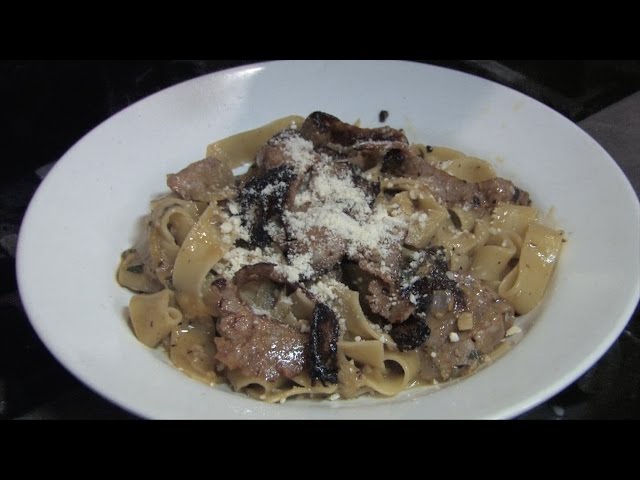 Classic Pappardalle w/ Orsini's Hot Sausage and Yellow Tomatoes