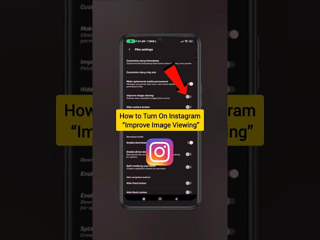 How to Turn On Instagram “Improve Image Viewing” | Easy Step-by-Step Guide