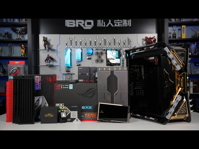 「BRO」I Built a $21,000 RTX 5090 Custom Watercooled PC in the ROG Hyperion! 😱