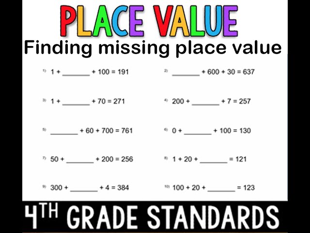 Finding missing place value