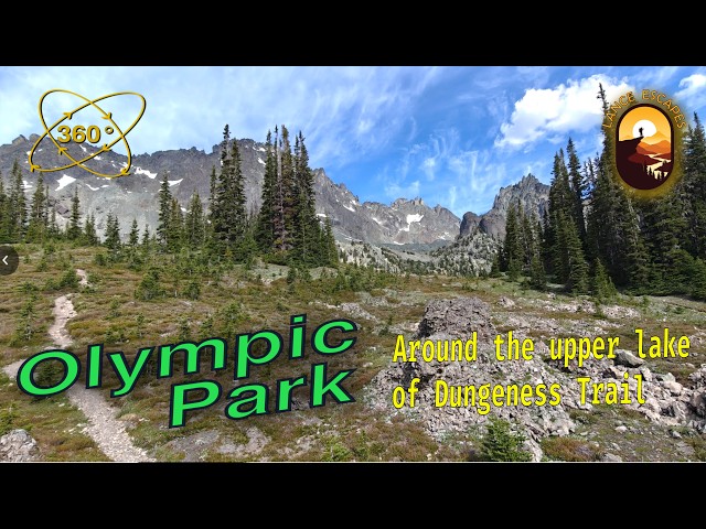 A 360° view of the upper Dungeness trail