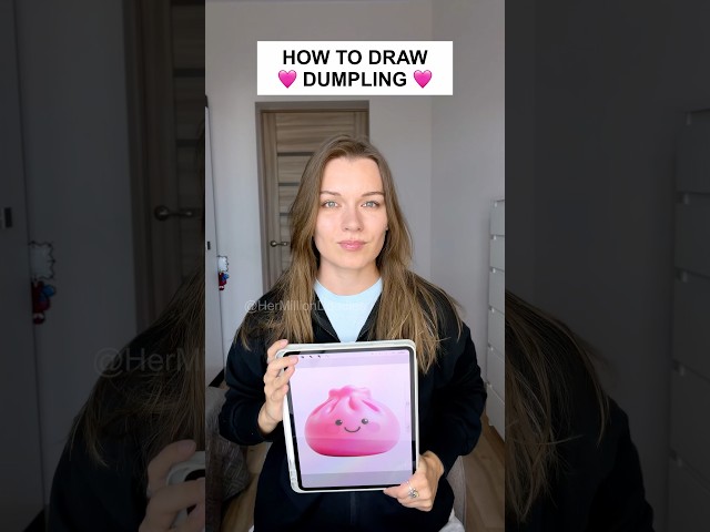 How To Draw A Cute DUMPLING TUTORIAL🥟💖 STEP BY STEP #diy #art #drawing #viral