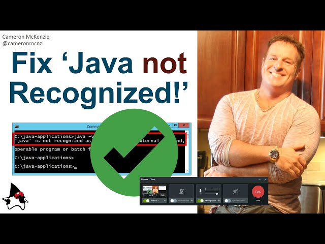 Fix 'Java Not Recognized as an Internal or External Command, Operable Program or Batch' Error