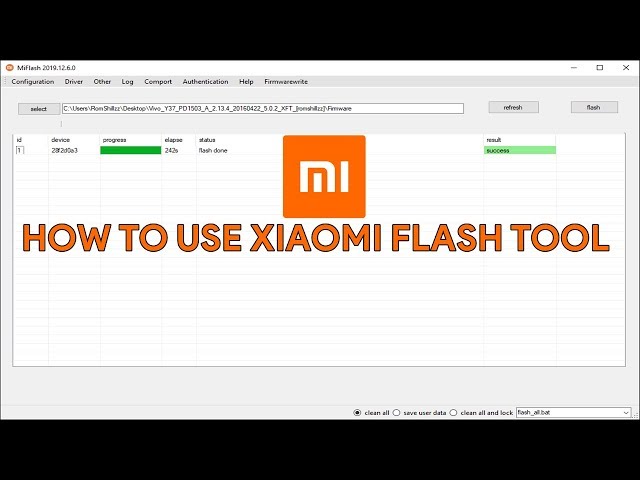 How To Use Xiaomi Flash Tool - [romshillzz]