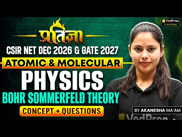 🔥 CSIR NET Dec 2026 & GATE 2027 Physics | Atomic & Molecular Physics: Bohr-Sommerfeld Theory