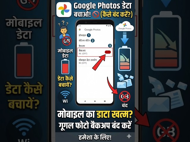 Google Photos Backup Kaise Band Kare | Mobile Data Kaise Bachaye 2026