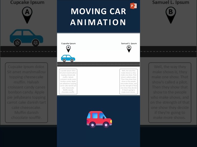Moving Car Animation 🚙 #powerpoint #animation