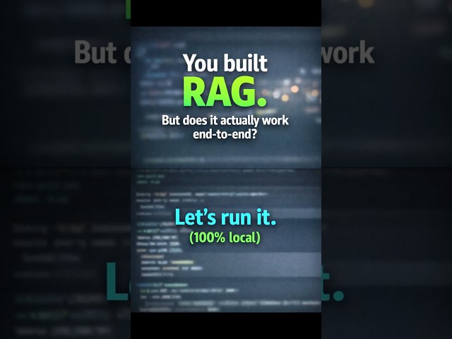 Local AI: Llama + RAG(ChromaDB) in Action  #ai #artificialintelligence #airevolution #aishorts #tech