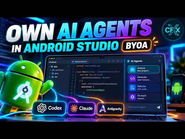 Use Your Own AI Agent in Android Studio! 🚀 | BYOA Setup & Demo (2026)