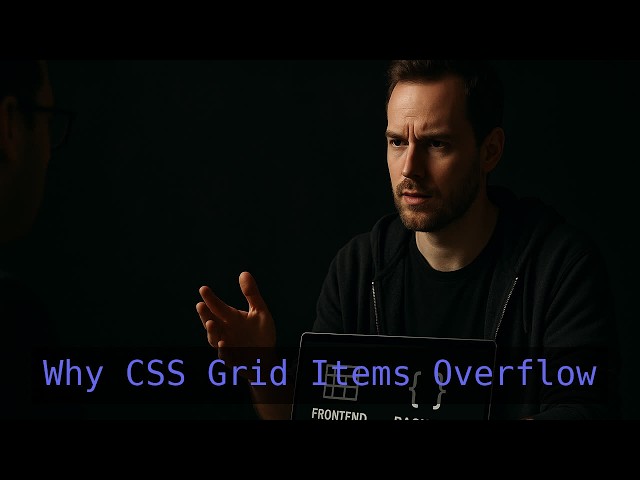 Why CSS Grid Items Overflow Their Column (The min-width: auto Trap)