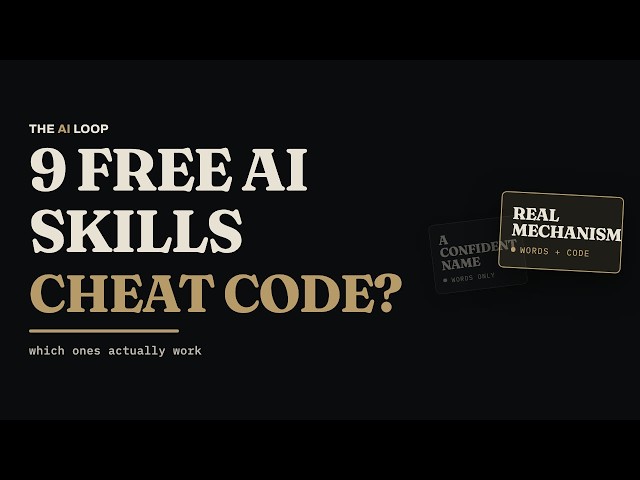 9 Free AI Skills, Ranked by What Actually Works