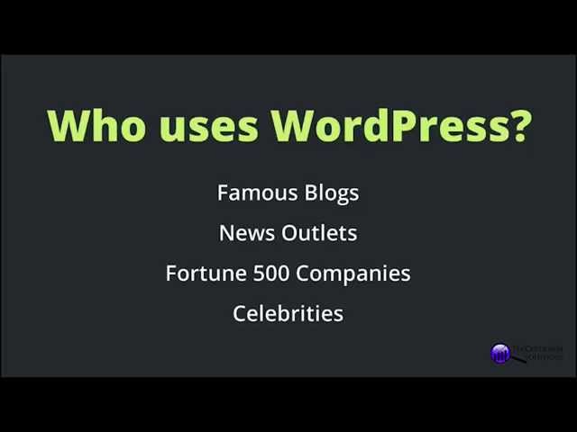 WordPress Tutorials - What is WordPress?