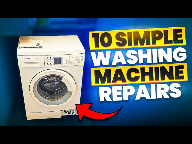 10 Simple Washing Machine Problems (And Fixes)