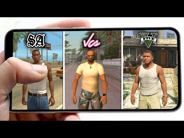Jugando a TODOS los GTA en TELEFONO ANDROID