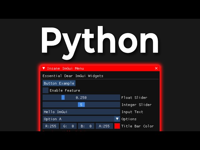How To Make Bloat Free GUI's In Python [ 2025 ]